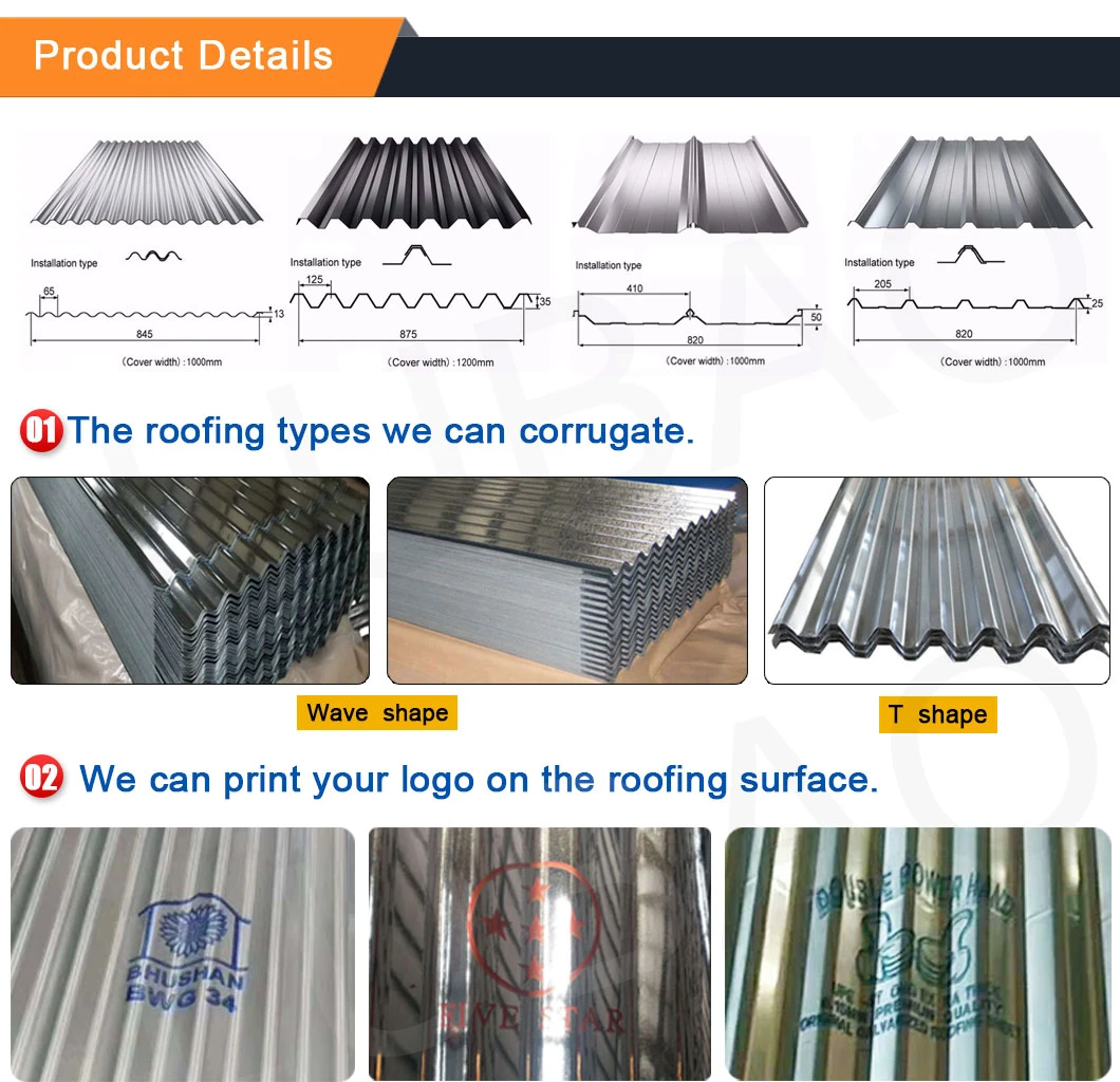 Lowest Price Gi Roofing Building Material PVC Film Galvanized Steel Roof Zinc Coating Corrugated Roofing Sheet