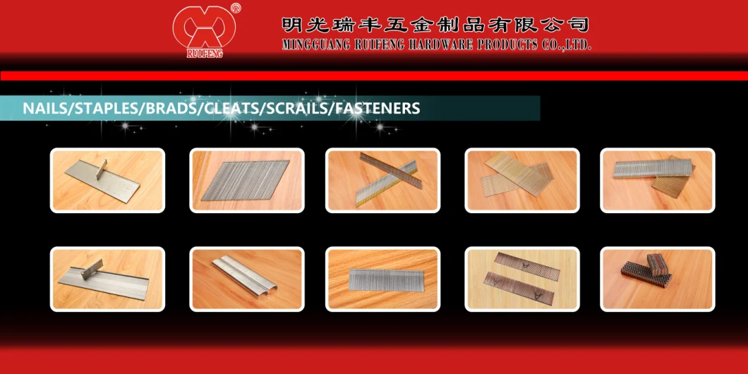 Ruifeng Hardware B7 Series Heavy Wire Staple Pneumatic Gun Collated Nails.