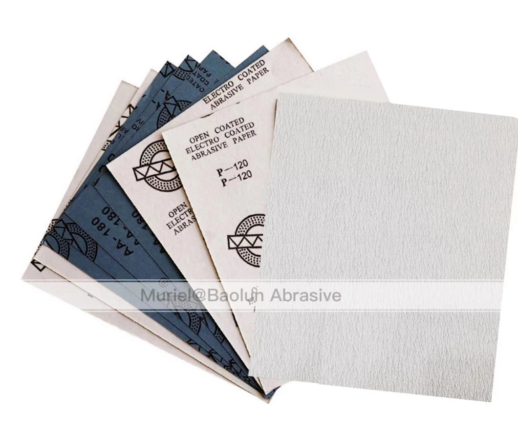 Stearate Coated Latex Abrasive Paper Sheet Dry Non-Loading Sand Paper