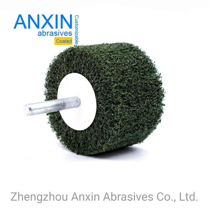 New Product Non Woven Nylon Abrasive Interleaf Flap Wheel with 6mm Shank