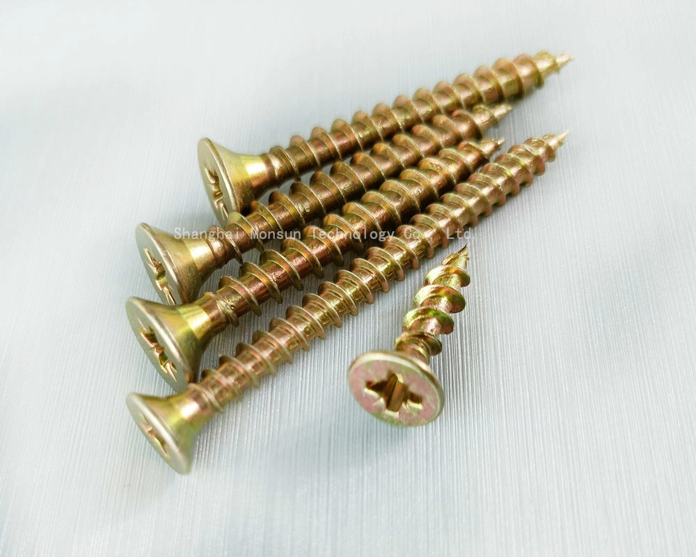 Countersunk Csk Flat Head Zinc Plated Carbon Steel Pozidirv Furniture Hardware Chipboard Screw Made in China