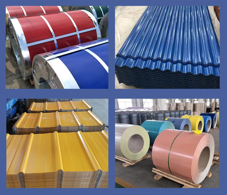 Gi Gl Ms Al Iron CS PPGI Corrugated Zinc Coated Aluminum Galvanized Steel Colorful Roof Coil Sheet for Metal Roofing Construction/Building Material