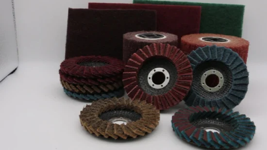 80# Chinese Manufacturer Wire Drawing Non Woven Grinding Wheel as Abrasive Tools for Polishing