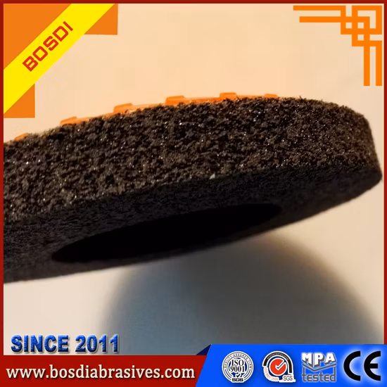 4 Inch Non Woven Polishing Wheel with Plastic Backing Nylon Grinding Disc